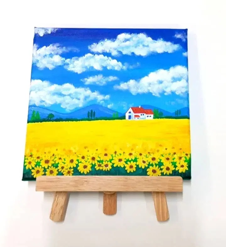 해바라기그림 인테리어소품